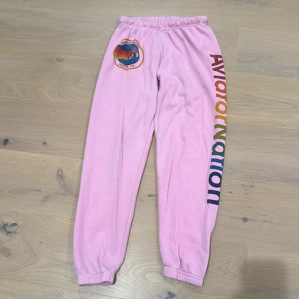 Pink aviator nation sweats